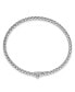 Фото #2 товара 18K White Gold Braided 2.8mm Bangle Bracelet