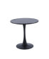 Фото #1 товара Modern Black Round Dining Table, 31.5" Diameter Solid Metal Base Coffee Table