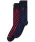 ფოტო #1 პროდუქტის Men's Dot & Stripe Slack Socks, 2-Pack