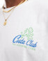 Фото #3 товара Jack & Jones oversized t-shirt with costa club print in white