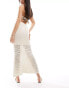 Фото #2 товара Vila crochet maxi skirt in cream