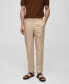 Фото #1 товара Men's Straight-Linen Pants