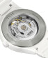 ფოტო #4 პროდუქტის Unisex Swiss Automatic True White High-Tech Ceramic Bracelet Watch 40mm