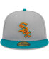 Фото #3 товара Men's Gray, Teal Chicago White Sox 59FIFTY Fitted Hat