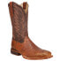 Durango Full Quill Ostrich Square Toe Cowboy Mens Brown Dress Boots DDB0274