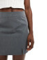 Фото #10 товара ASOS DESIGN tailored mini skirt with splits in grey