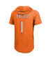 Men's Justin Fields Orange Chicago Bears Player Name and Number Tri-Blend Short Sleeve Hoodie T-shirt