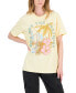 ფოტო #1 პროდუქტის Juniors' Sunshine Cotton Floral Graphic T-Shirt