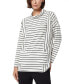 Фото #1 товара Women's Striped Mock-Neck Pullover Top