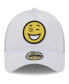 Фото #4 товара Men's White Pittsburgh Steelers Happy A-Frame Trucker 9Forty Snapback Hat