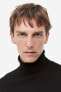 Фото #2 товара Slim Fit Fine-knit Turtleneck Sweater