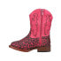 Roper Wild Cat Glitter Square Toe Cowboy Toddler Girls Pink Casual Boots 09-017