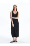 Фото #2 товара LCWAIKIKI Classic U Yaka Düz Askılı Kadın Elbise