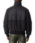 ფოტო #3 პროდუქტის Men's Mixed-Media Full-Zip Bomber Jacket