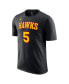 ფოტო #2 პროდუქტის Men's Dejounte Murray Black Atlanta Hawks 2022/23 Statement Edition Name and Number T-shirt