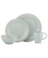 French Perle Groove 4 Piece Place Setting