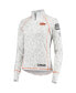 Women's White Oklahoma State Cowboys OHT Military-Inspired Appreciation Officer Arctic Camo 1/4-Zip Jacket
