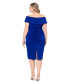 Plus Size Sweetheart-Neck Dress