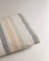 Striped pillowcase