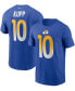Фото #1 товара Men's Cooper Kupp Royal Los Angeles Rams Name and Number T-shirt