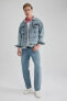 Фото #2 товара Oversize Fit Kapüşonlu Jean Ceket A9912ax23au