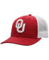 Фото #1 товара Men's Crimson, White Oklahoma Sooners Trucker Snapback Hat