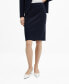 ფოტო #1 პროდუქტის Women's Rome-Knit Opening Detail Pencil Skirt