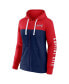 ფოტო #3 პროდუქტის Women's Red, Navy Washington Nationals Take The Field Colorblocked Hoodie Full-Zip Jacket