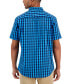 Фото #2 товара Men's Short-Sleeve Plaid Shirt, Created for Macy's