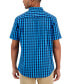 Men's Short-Sleeve Plaid Shirt, Created for Macy's