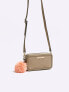 Фото #3 товара River Island pom pom bag in beige