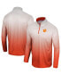 Фото #1 товара Men's White, Orange Clemson Tigers Laws of Physics Quarter-Zip Windshirt