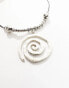 Фото #4 товара Petit Moments swirl cord beaded necklace with oversized pendant