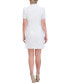 Фото #2 товара Women's Eyelet Bead-Embellished Shirtdress