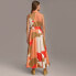 Women's Collared Button-Front Maxi Dress