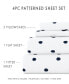 Home Collection Premium Ultra Soft Dots Pattern 3 Piece Bed Sheets Set, Twin