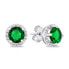 Фото #2 товара Sparkling silver jewelry set with zircons SET230WG (earrings, pendant)
