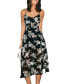 Фото #1 товара Women's Midnight Floral Sleeveless Midi Beach Dress