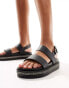 Фото #2 товара Yours sparkle chunky sandals in black