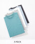 Фото #1 товара ASOS DESIGN 5 pack oversized t-shirts in multiple colours