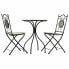 Table set with 2 chairs Alexandra House Living Black 60 x 75 x 60 cm