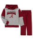 ფოტო #1 პროდუქტის Little Boys Gray, Crimson Alabama Crimson Tide Sideline Hoodie and Pants Set