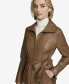 ფოტო #2 პროდუქტის Women's Tatum Belted Leather Jacket