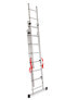 Фото #3 товара Awtools Basic 3x6 градусов алюминиевая лестница 150 кг