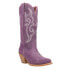 Фото #2 товара Ferrini Quinn Embroidered Snip Toe Cowboy Womens Purple Casual Boots 8486144