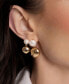 ფოტო #2 პროდუქტის Small Pebble and Freshwater Pearl Dangle Earrings