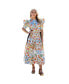 ფოტო #2 პროდუქტის Summer Flower Cotton Midi Dress