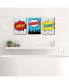 Фото #2 товара Bam Superhero - Wall Art - 7.5 x 10 inches - Set of 3 Signs - Wash, Brush, Flush