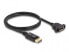 Фото #1 товара Delock 87825 - 1 m - DisplayPort - DisplayPort - Female - Male - Black