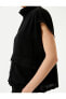 Фото #5 товара Блузка женская Koton Короткими рукавами Футлярный воротник С карманом на молнии